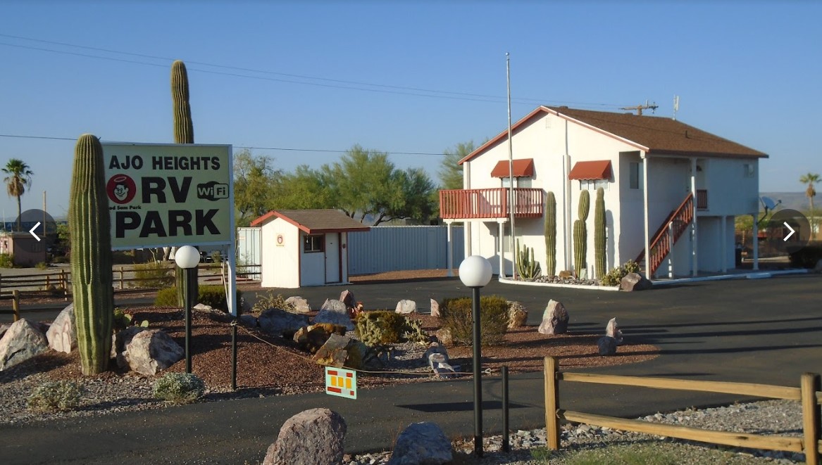 Ajo Heights Welcome sign